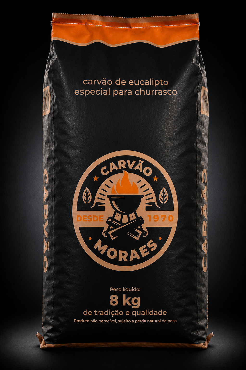 Embalagem Carvão Moraes 8 kg