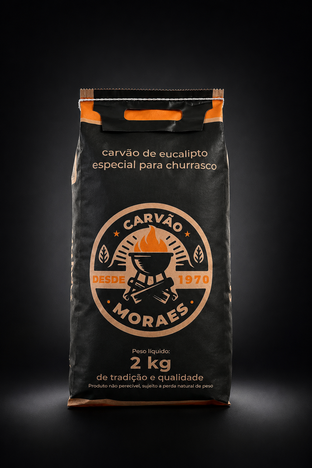 Embalagem Carvão Moraes 2 kg